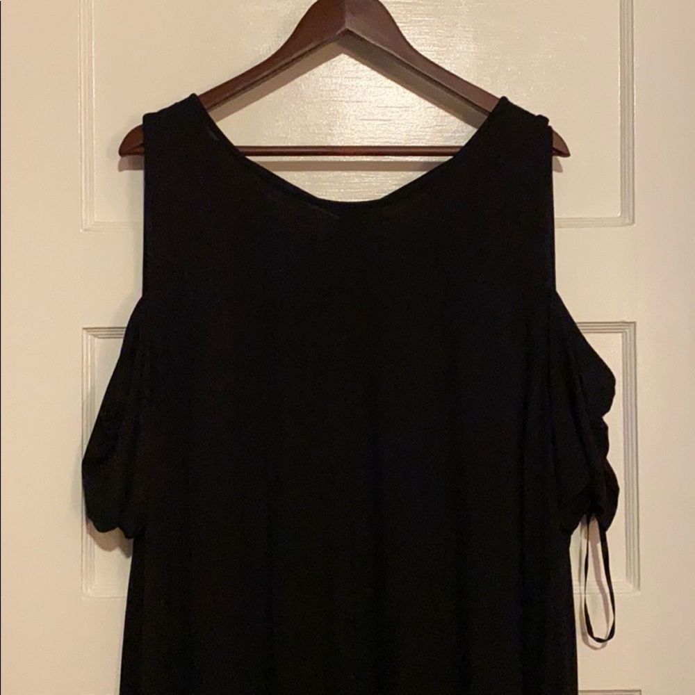 Lane Bryant black maxi dress